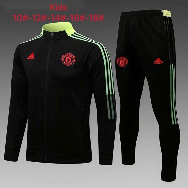 Niño Chandal Manchester United 2022 Negro Verde